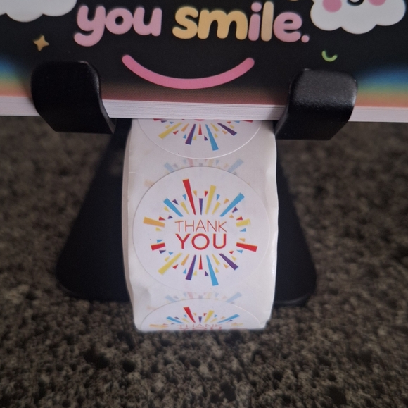 🦋LAST ONE -550ct -50 Thank You Cards 500 Thank You Stickers 3.54x1.97 - Picture 5 of 7